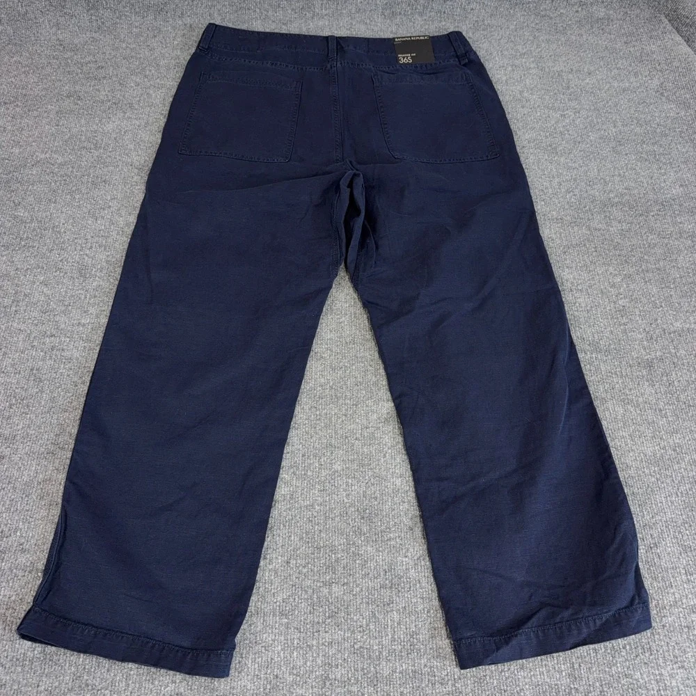 Banana Republic Pants Men 36 Short Navy Blue Double Knee Military Carpenter NEW